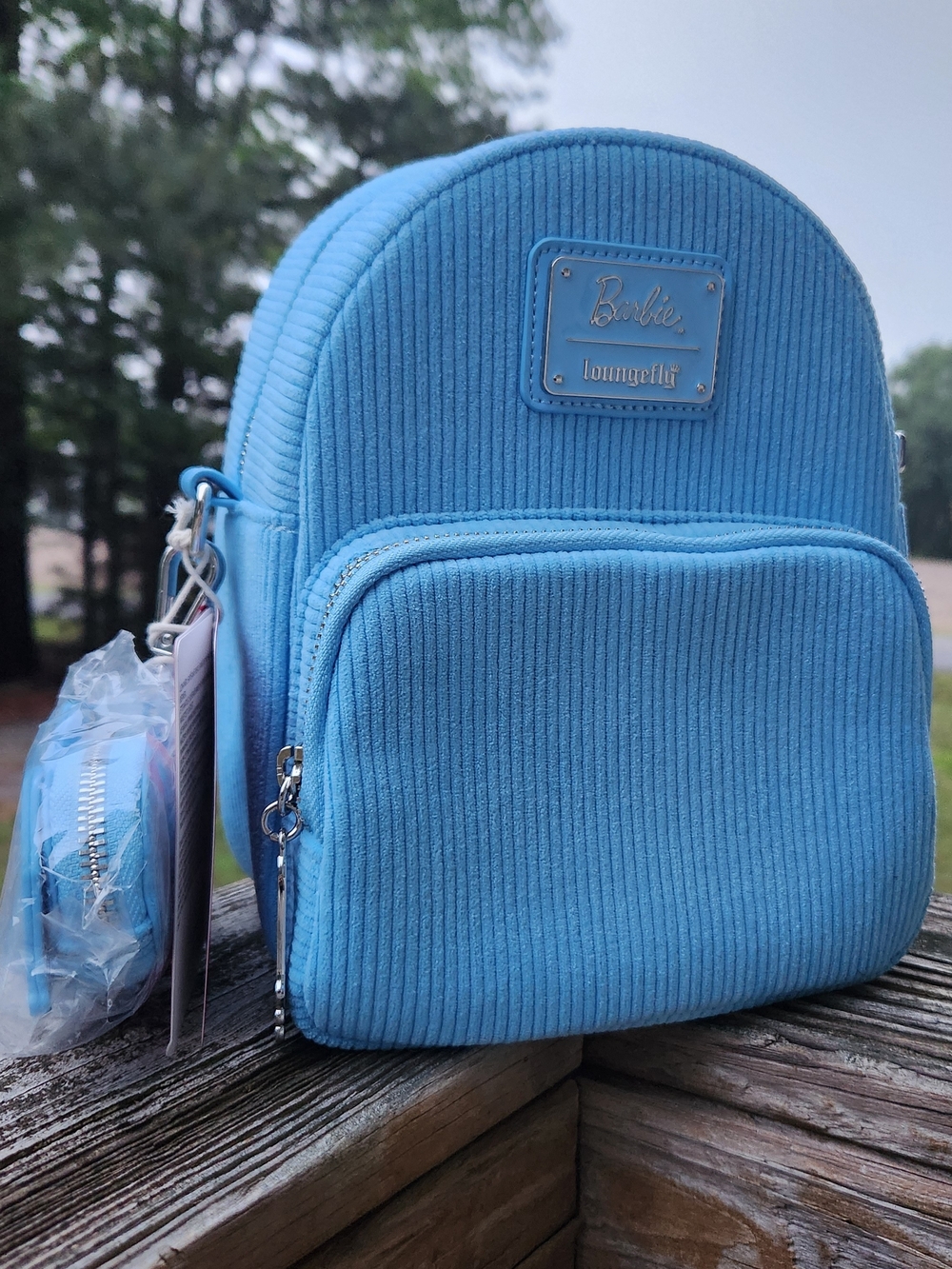 Loungefly Barbie Blue Corduroy Mini Backpack